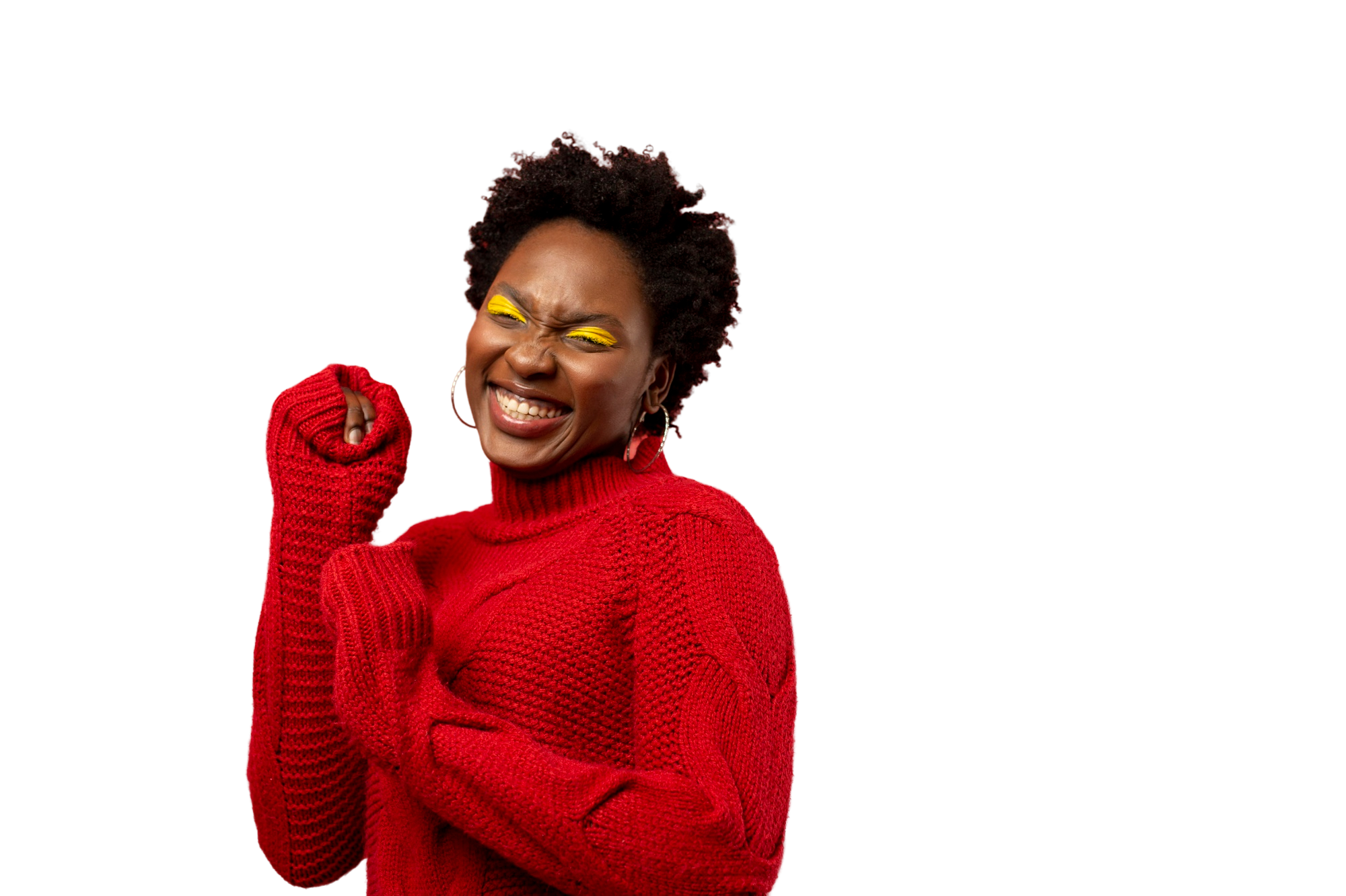 Smiling African woman
